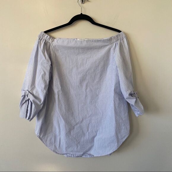 Aritiza “Babaton” Malika  Stripe Off Shoulder Top - Picture 2 of 9